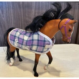 90's Grand Champion Feed N' Nuzzle Toy Horse With Blanket Bay Chestnut